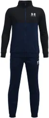 アンダーアーマー UNDER ARMOUR UA カラーブロック ニット トラックスーツ ボーイズ セットアップ 上下セット 速乾性 ニット素材 両サイドポケット 子供 キッズ ジュニア 男の子 あんだーあーまー 408 ACADEMY/BLACK/WH