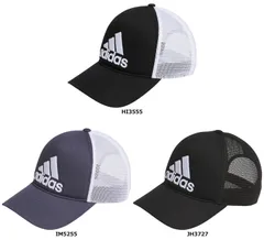 アディダス adidas トラッカーキャップ 帽子 日焼け対策 熱中症対策 日除け メッシュ素材 メンズ レディース 男性用 女性用 公園 お出かけ ピクニック ハイキング  DVV02 HI3555 ブラック/ホワイト