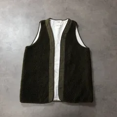 GQ4203◇THE EDITOR : ボアフリース ベスト◇S◇カーキ エディター ライナーベスト