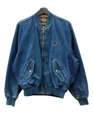 チャップス CHAPS 80s DENIM JACKET デニム ジャケット MA-1 ジップアップ 水兵 兵隊タグ アウター Ralph Lauren インディゴ 青 ジャケット ロゴ ブルー Mサイズ 104MT-2273