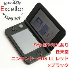 [bn:4] 任天堂　ニンテンドー3DS LL レッドXブラック　SPR-S-RKAA　液晶画面いたみ 元箱あり