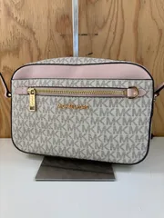✨極美品✨MICHAEL KORS　マイケルコース　ショルダーバッグ　MK総柄　ホワイト×ピンク　4983