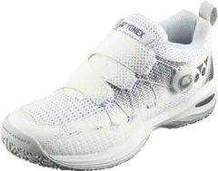 ヨネックス YONEX テニス テニスシューズ クレー・砂入リ人工芝コート用 パワークッション コンフォート ワイド ダイヤル4 GC  SHTCWD4G 011 ホワイト 25.5