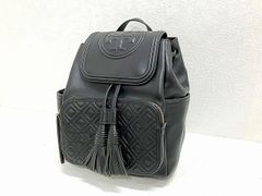 トリーバーチ フレミング リュック チェーン デカロゴブラック