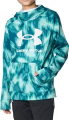 アンダーアーマー UNDER ARMOUR フリース プリント ビッグロゴ FD アンダーアーマー パーカー スウェット 上着 スポーツ 運動 部活 練習 試合  1381173 361 NTQ/WHT