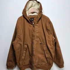 リー LEE プレミアムセレクトシェルパ裏地 WHO フードウォーク ジャケット ブラウン XL