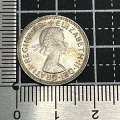銀貨】1962年 オーストラリア 6ペンス（.500銀）エリザベス2世 ヤング