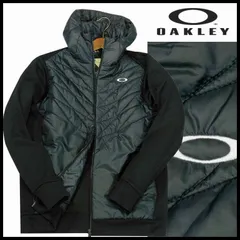 新品 オークリー ジップジャケット L 黒 中綿 保温 防風 ストレッチ OAKLEY Hybrid Puff Fleece メンズ