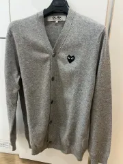 コム・デ・ギャルソン グレーカーディガン xl
