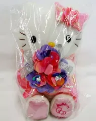 【中古】ぬいぐるみ キティ (花束) NTTぬいぐるみ電報 「ハローキティ」