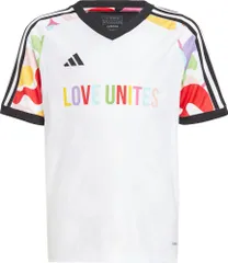 アディダス adidas サッカー キッズ ジュニア サッカーウェア KIDS TIRO ジャージー PRIDE 半袖シャツ  MKO28 HY5897 WHT