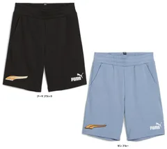 プーマ PUMA ESS+ MID 90S スウェット ショーツ  681326 20 ゼン ブルー