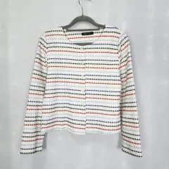 0401 トレンドコレクション ストライプ パータン カーディガン