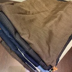 【まとめ売り】男物羽織道行15枚 リメイク素材　ハンドメイド向け