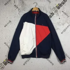 トミーヒルフィガー バイカラー ウィンドブレーカー ジャケット ネイビー L 3800200