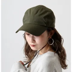 新商品 キャップ 帽子 ロングビル レディース カーキ アウトドア キャンプ UV 対策 顎紐付 軽量 調節可 ロングツバ 日よけ 紫外線カット レジャー ピクニック 便利 快適 フリーサイズ 調整可能 アウトドア仕様 長時間快適 着用感  おでかけ用　贈り物