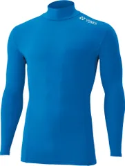 ヨネックス YONEX ジュニアハイネック長袖シャツ 機能インナー トップス アンダーウェア コンプレッション 着圧感 ストレッチ 日本バドミントン協会審査合格品 部活 試合 キッズ  STBF1015J 002 ブルー