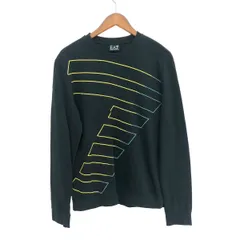 EA7 EMPORIO ARMANI イーエーセブンエンポリオアルマーニ 長袖カットソー 表記不明 フロントデザイン/コットン    ブラック メンズ / 240001123601