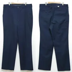 80s W36 L34 DICKIES ワークパンツ チビタグ 紺 USA製