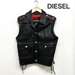 【美品】DIESELレザーベスト／再値下げしました！ 2025年最新】DIESEL レディース ベスト・ジレ・ビスチェの人気アイテム