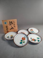 六番 花鳥 長角』有田焼 口替皿五（懐石 手描き銘皿 5枚） - メルカリ