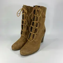 Timberland ティンバーランド レースアップブーツ ヒール キャメル UK5.5 24 相当 ショートブーツ