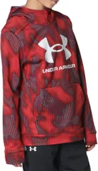 アンダーアーマー UNDER ARMOUR フリース プリント ビッグロゴ FD アンダーアーマー パーカー スウェット 上着 スポーツ 運動 部活 練習 試合  1381173 600 DMN/WHT