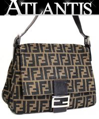 フェンディ FENDI ハラコ ワンショルダーバッグ レオパード レザー