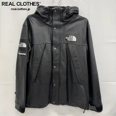 Supreme×THE NORTH FACE/シュプリーム×ノースフェイス【18AW】Leather Mountain Parka/マウンテンパーカー NF0A3VJ8/ブラック/L