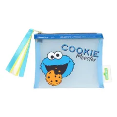 【メール便】セサミストリート ミニポーチ メッシュポーチミニ クッキーモンスター ゾーウィー プレゼント キャラクター グッズ 