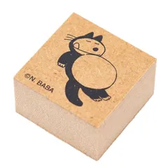 【メール便】11ぴきのねこ ハンコ 木製スタンプ のらねこ おなか 馬場のぼる ゾーウィー プレゼント 絵本キャラクター グッズ のサムネイル