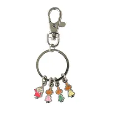 【メール便】ムーミン キーリング 4連タイニーチャーム リトルミイときょうだい 北欧 ゾーウィー プレゼント キャラクター グッズ 