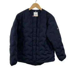 AIGLE(エーグル) ダウンジャケット サイズ38 M レディース - ダークネイビー 長袖/ノーカラー/冬