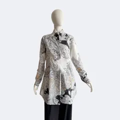 ETRO エトロ／イタリア製 コットン100% ペイズリー柄 ロングシャツ 42