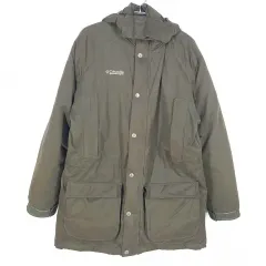 コロンビア メンズ ソフト ダックダウン マウンテンダウンジャケット カーキブラウン XL (HU41573)