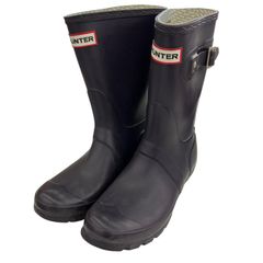 HUNTER レインブーツ 長靴 UK6 約25cmネイビー ラメ - メルカリ