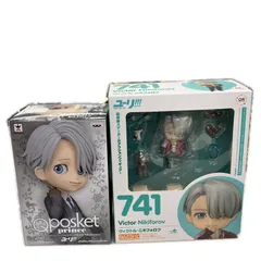 186001 ねんどろいど 741 ヴィクトル・ニキフォロフ　Qposket prince ヴィクトル・ニキフォロフ Aモデル 2点まとめ売り