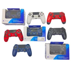186000 現状品 ワイヤレスコントローラー DUALSHOCK-4 CUH-ZCT2J  ミッドナイトブルー ホワイト レッド  PS4 大量 8点まとめ売り