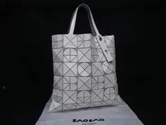 ■極美品■ BAO BAO ISSEY MIYAKE バオバオイッセイミヤケ フォント PVC ハンドバッグ トートバッグ レディース ホワイト系 FP5943