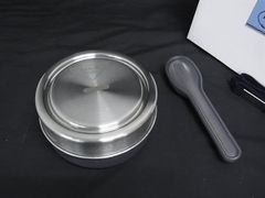 ♡新品未使用♡ PRADA プラダ ランチボウル シルバー black+blum