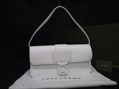 ■新品■未使用■ LONGCHAMP ロンシャン ボックストロット レザー ワンショルダー トートバッグ 肩掛けかばん ホワイト系 FR4946