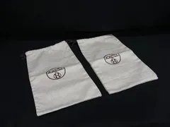 ■美品■ HERMES エルメス キャンバス ヘリンボーン 巾着型 保存袋 靴用  シューズ用 マルチケース ベージュ系 FP7763