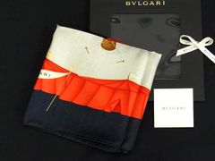 Bvlgari ストールショール 約90cmx約180cm シルクウール 未使用 - メルカリ