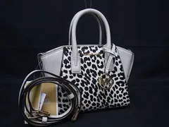 ■新品■未使用■ MICHAEL KORS マイケルコース アヴリルエクストラスモール レザー 2WAY ハンドバッグ ショルダー ホワイト系 BM9725