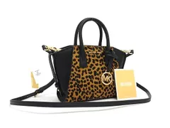 ■新品■未使用■ MICHAEL KORS マイケルコース アヴリルエクストラスモール レザー 2WAY ハンドバッグ ショルダー ブラック系 BM9724