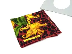 ■新品■未使用■ ChristianDior クリスチャンディオール シルク100% 大判 レオパード ヒョウ柄 スカーフ ストール ボルドー系 GB2288