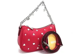 ■新品■未使用■ MICHAEL KORS マイケルコース 35F5S10C1V CARMELA レザー 2WAY ハンドバッグ ショルダー レッド系 BM9916