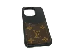 LOUIS VUITTON ルイヴィトン  M81998 モノグラム バンパー iPhone14 pro 対応 アイフォンケース ブラック系×ブラウン系 GB2547