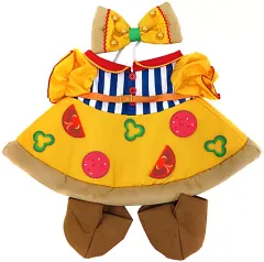 【中古】ぬいぐるみ アメリカンピザ(ワンピース) ぬいぐるみ専用コスチューム 「UniBEARsity」 ディズニーストア限定 ユニベアシティ10周年記念