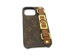 LOUIS VUITTON ルイヴィトン M81214 モノグラム バンパー ドーフィーヌ iPhone13Pro対応 アイフォン スマホケース ブラウン系 GA5851